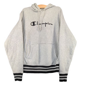 Champion Reverse Weave Men's Hoodie Gray Medium Pullover Long Sleeve Pockets